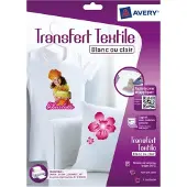 Avery T-Shirt Transfer 210x297mm 8 Feuilles