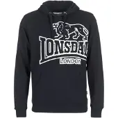 Lonsdale Pull-over 'Tadley' noir / blanc