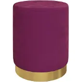 vidaXL Tabouret de rangement rond Violet Velours 31 x 37 cm