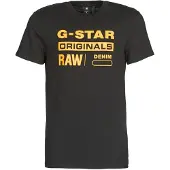 G-Star T-Shirt 'Graphic 8' jaune / noir