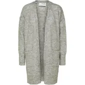 Selected Cardigan 'Lulu' gris chiné
