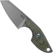 MKM-Maniago Knife Makers Couteau de cou Mikro 2, green canvas micarta