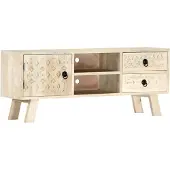 vidaXL Armoire TV 110 x 30 x 44 cm bois massif mangue