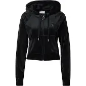 Juicy Couture Veste de survêtement 'Madison' noir / argent