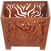 Esschert Design Corbeille à feu Grille carrée S ; FF161