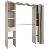 Demeyere Ensemble de dressing 2 colonnes + 2 armoires + 2 tiroirs – Chêne Shannon – 115 x 50 x 203 cm – DANA