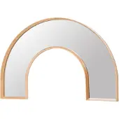 Broste Copenhagen Miroir arc-en-ciel Alva - chêne / verre