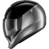 Shark Evojet Dual Blank Modular Helmet Noir,Argenté XS