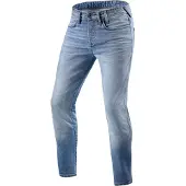 REV'IT! Jeans Piston 2 SK Light Blue Used Motorcycle Jeans Taille L34/W28