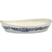 Serax Feast Plat de Service S White|Blue Stripes