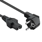 ACT Powercord connecteur de courant CEE7/7 mâle (angle)