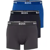 BOSS Boxers 'Power' indigo / bleu nuit / gris foncé / blanc