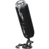 PDX Ultimate Milker 2 - masturbateur rotatif vibrant rechargeable - noir