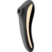 Satisfyer Dual KISS vibromasseur muni d’un stimulateur clitoridien Wine red 18,8 cm