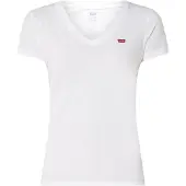 Levi's T-shirt 'The Perfect V-Neck' rouge / blanc
