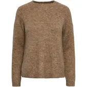 Pieces Pull-over 'Juliana' sépia