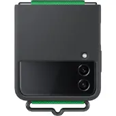 Samsung Galaxy Z Flip 4 Back Cover Silicone Sangle Noir