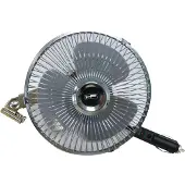 Merkloos Ventilator met metalen rooster 12 V