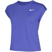 Nike Court Dri Fit Victory Short Sleeve T-shirt Bleu XS Femme