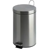 EKO Poubelle à pédale Classic 20 L argent mat