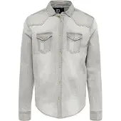 Brandit Chemise 'Riley' gris denim