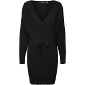 Vero Moda Hollyrem Curve Long Sleeve Short Dress Noir XL Femme