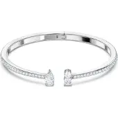 Swarovski Bracelet femme - - Manchette Attract - Métal - Cristal - Couleur Gris