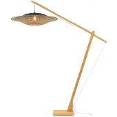 Good&Mojo - Lampadaire Kalimantan - Bambou - 190x87x207cm pour salon, chambre à coucher