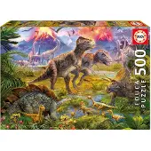 Hutter Puzzle 500 pièces Rassemblement de dinosaures 15969