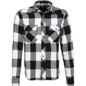 Brandit Chemise gris chiné / noir / blanc