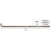 Sapim Leader Inox J-bend Spokes 100 Units Clair 262 mm