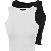 Trendyol Haut noir / blanc