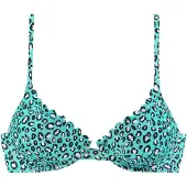LASCANA Hauts de bikini menthe / noir / blanc