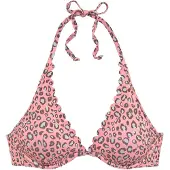 LASCANA Hauts de bikini marron / rose / blanc