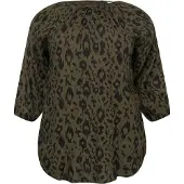 ABOUT YOU Curvy Chemisier 'Talea' olive / noir