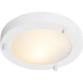 QAZQA Plafonnier moderne blanc 18 cm IP44 - Yuma