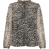 ONLY Chemisier 'Ditsy' beige / gris / noir
