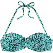 LASCANA Hauts de bikini menthe / noir / blanc