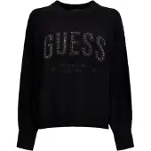 GUESS Sweater Estelle Rn Ls Swtr Zwart Dames | Pointure S