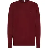 Tommy Hilfiger Pull-over bleu foncé / bourgogne / rouge vif / blanc