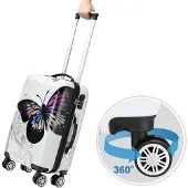 Deuba Lot 3 valises 42L 66L 98L Butterfly renforcées avec verrou