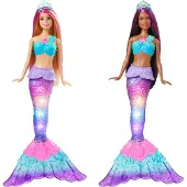 Barbie MATTEL Malibu Sirène avec lumières scintillantes HDJ36