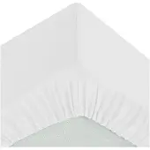 Atmosphera Drap housse blanc - 90 x 190 cm