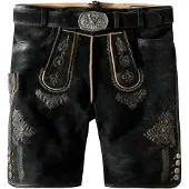 Stockerpoint Pantalon folklorique 'Bertl' beige foncé / anthracite