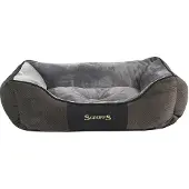 Scruffs & Tramps Chester Box Bed panier pour chien Graphite