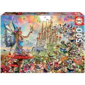 Educa - Puzzle 500 elementów z motywem wróek i motyli