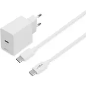 Deltaco USBC-AC146 Chargeur pour appareils mobiles Universel Blanc Courant continu Intérieur (USBC-AC146)