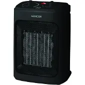 Sencor Radiateur céramique - - SFH 7601BK - Jusqu'à 2000 W - 3 niveaux de chauffage - 10 / 15 m² - 60 dB - Noir