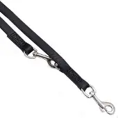 Kerbl Laisse de présentation VEGAS noire 18mm 200cm, cousue (Chien)