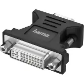 Hama Adaptateur vidéo, fiche VGA - port DVI, Full-HD 1080p